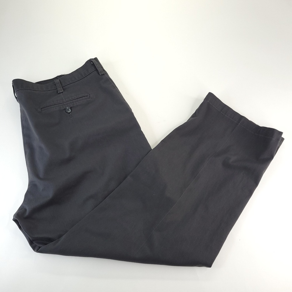 Lee Pants Men's 40x30 Meas 40x29 Gray Relaxed Total Freedom‎ Chino Preppy Work